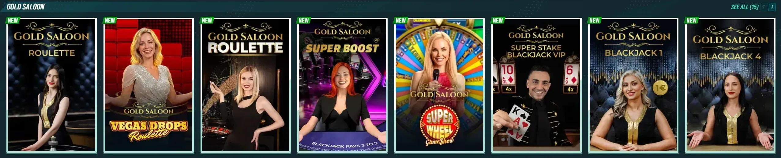 Golisimo Casino Gold Saloon live