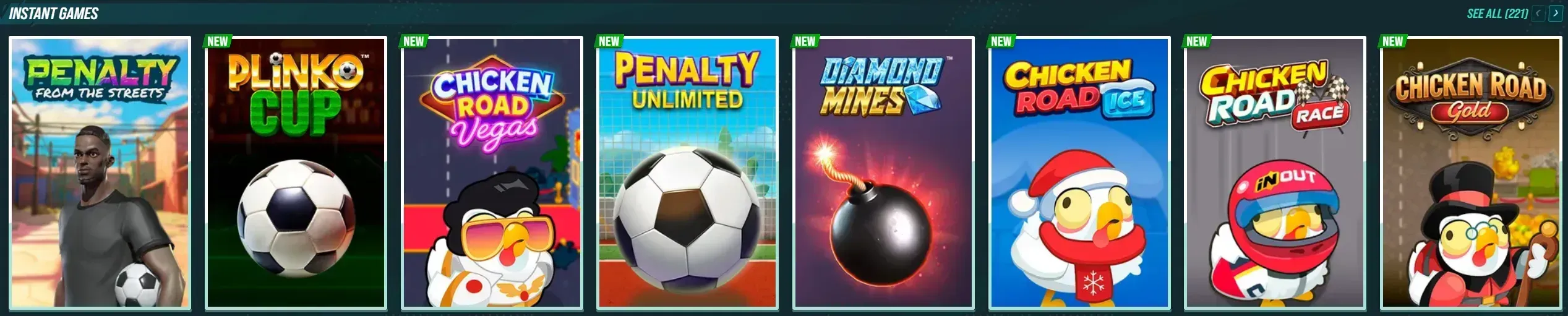 Golisimo Casino instant games